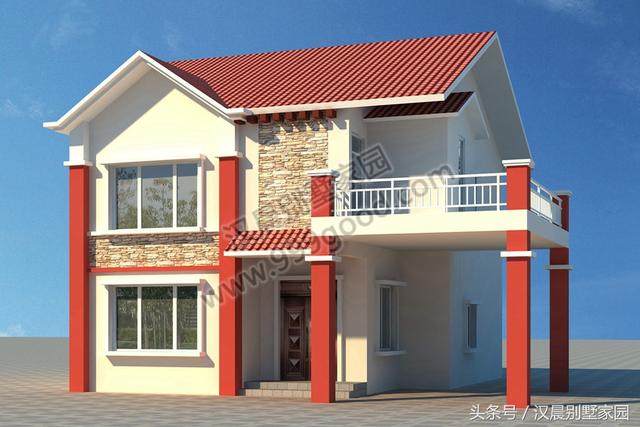 2款漂亮二層別墅設(shè)計(jì)圖，主體造價(jià)低廉！