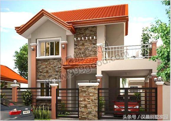 2款漂亮二層別墅設(shè)計(jì)圖，主體造價(jià)低廉！