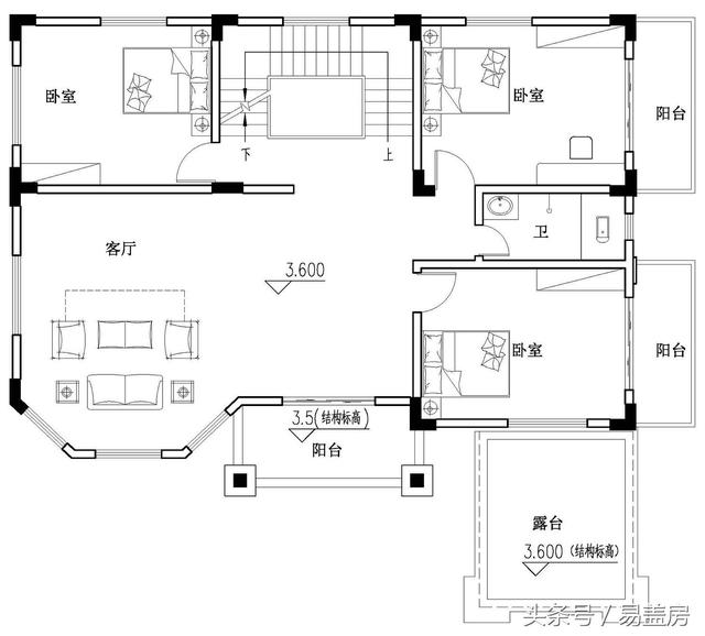 霸氣別墅設(shè)計圖，獨(dú)特的外觀，嚴(yán)謹(jǐn)?shù)慕Y(jié)構(gòu)！