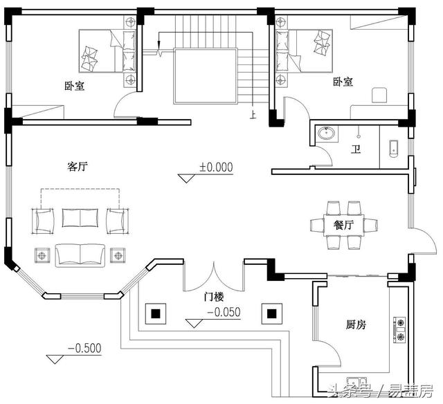 霸氣別墅設(shè)計圖，獨(dú)特的外觀，嚴(yán)謹(jǐn)?shù)慕Y(jié)構(gòu)！