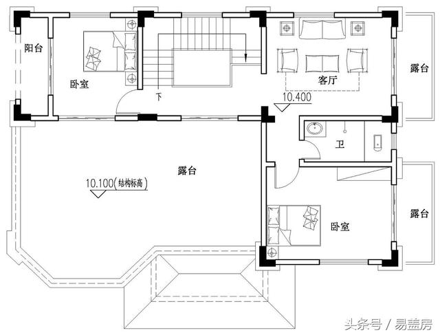 霸氣別墅設(shè)計圖，獨(dú)特的外觀，嚴(yán)謹(jǐn)?shù)慕Y(jié)構(gòu)！