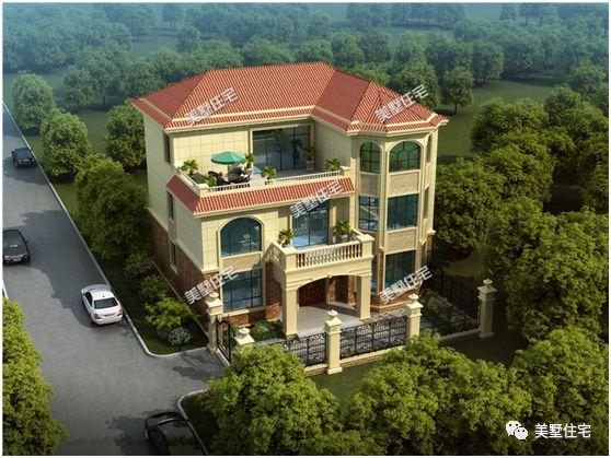 5款帶院子別墅設(shè)計(jì)圖，十一去游玩不如在家建別墅！