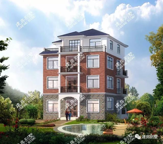 面寬12米的別墅設(shè)計(jì)圖，最便宜的主體造價(jià)20萬。