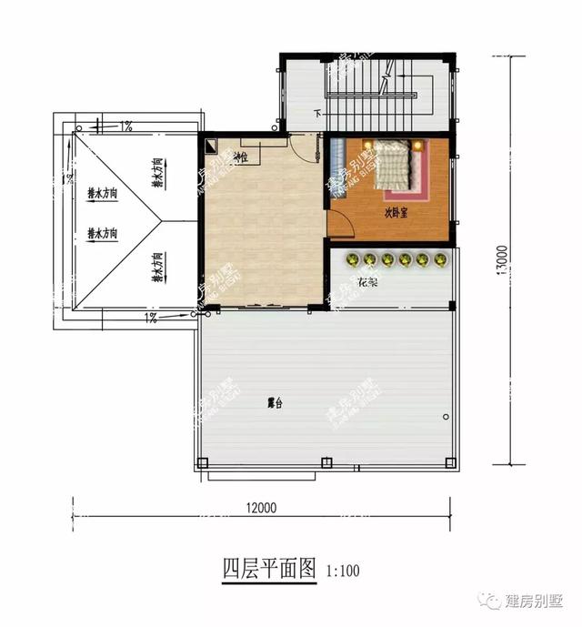 面寬12米的別墅設(shè)計(jì)圖，最便宜的主體造價(jià)20萬。