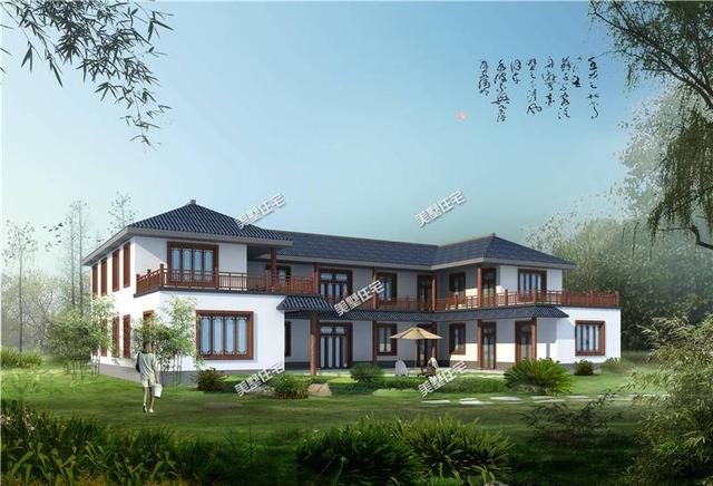 新中式四合院別墅設(shè)計(jì)圖，送給父母最舒適的環(huán)境！