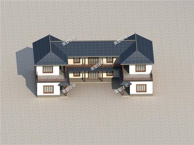 新中式四合院別墅設(shè)計(jì)圖，送給父母最舒適的環(huán)境！