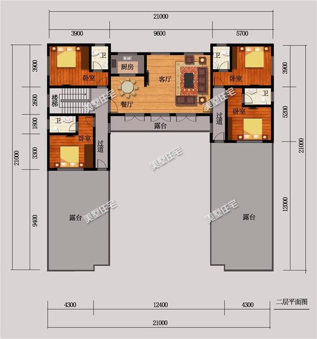 新中式四合院別墅設(shè)計(jì)圖，送給父母最舒適的環(huán)境！