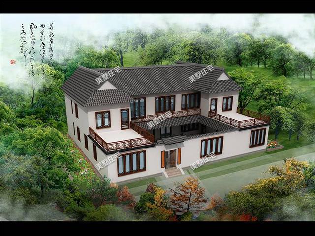 新中式四合院別墅設(shè)計(jì)圖，送給父母最舒適的環(huán)境！