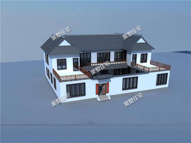 新中式四合院別墅設(shè)計(jì)圖，送給父母最舒適的環(huán)境！