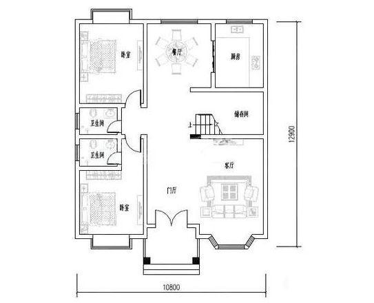 磚混結構兩層自建房，新型農村建筑，您的首選！