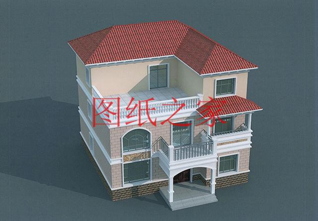 6套三層別墅設(shè)計圖，時尚外觀，建成就是一道亮麗的風(fēng)景線