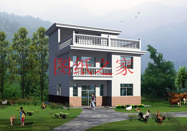 6套三層別墅設(shè)計圖，時尚外觀，建成就是一道亮麗的風(fēng)景線