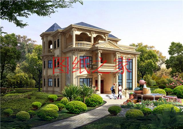 6套三層別墅設(shè)計圖，時尚外觀，建成就是一道亮麗的風(fēng)景線