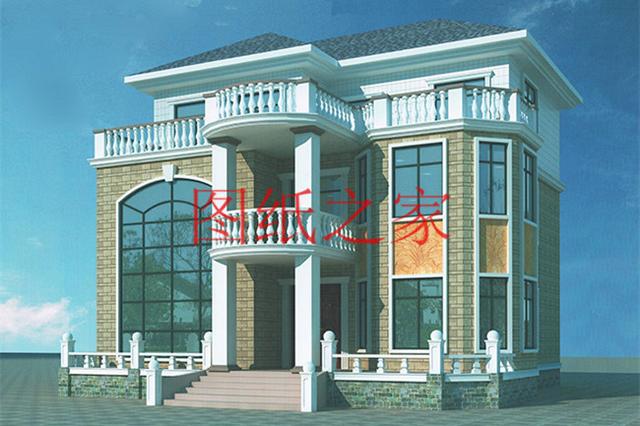 6套三層別墅設(shè)計圖，時尚外觀，建成就是一道亮麗的風(fēng)景線