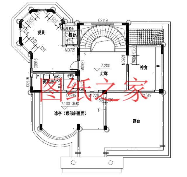 6套三層別墅設(shè)計圖，時尚外觀，建成就是一道亮麗的風(fēng)景線