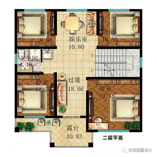 小戶型新中式別墅設(shè)計圖，外觀精美，功能齊全，快來選購把！