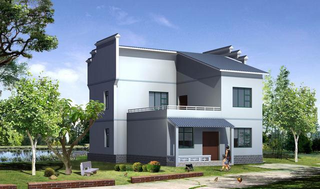 3套霸氣別墅設(shè)計(jì)圖，色彩清新淡雅，空間利用率高。