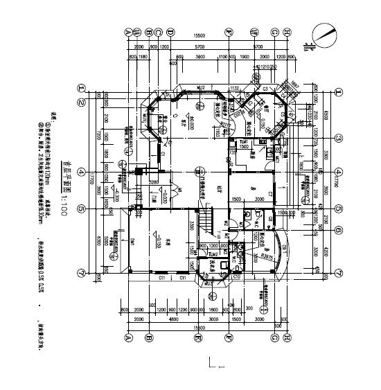 3套霸氣別墅設(shè)計(jì)圖，色彩清新淡雅，空間利用率高。