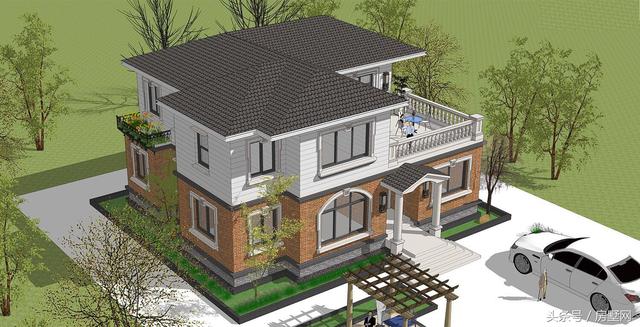 浪漫主義的簡歐別墅設(shè)計(jì)圖，心向往之......