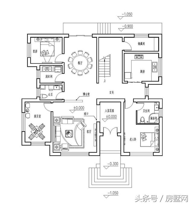 浪漫主義的簡歐別墅設(shè)計(jì)圖，心向往之......