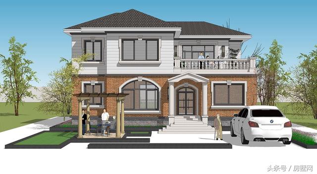 浪漫主義的簡歐別墅設(shè)計(jì)圖，心向往之......