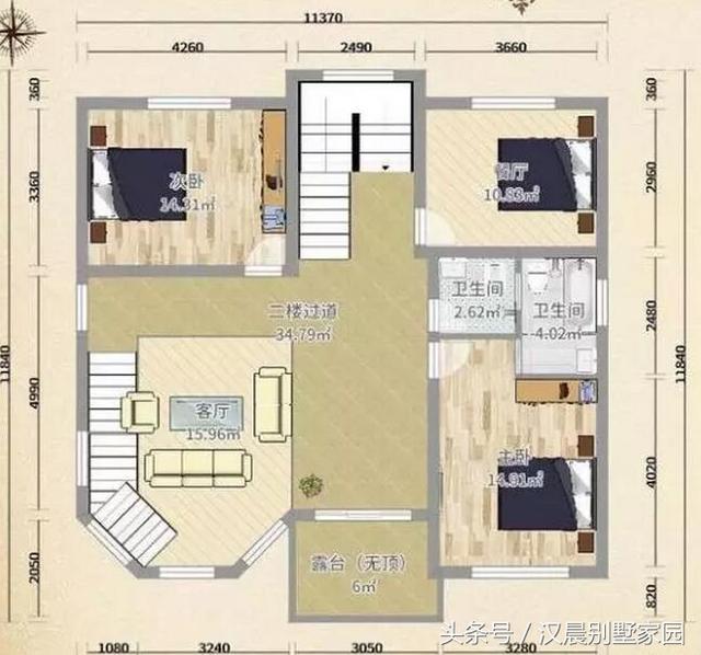 別墅設計圖，地基花了幾十萬，建好后讓大家羨慕不已！