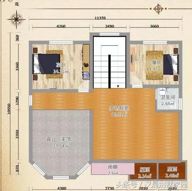 別墅設計圖，地基花了幾十萬，建好后讓大家羨慕不已！