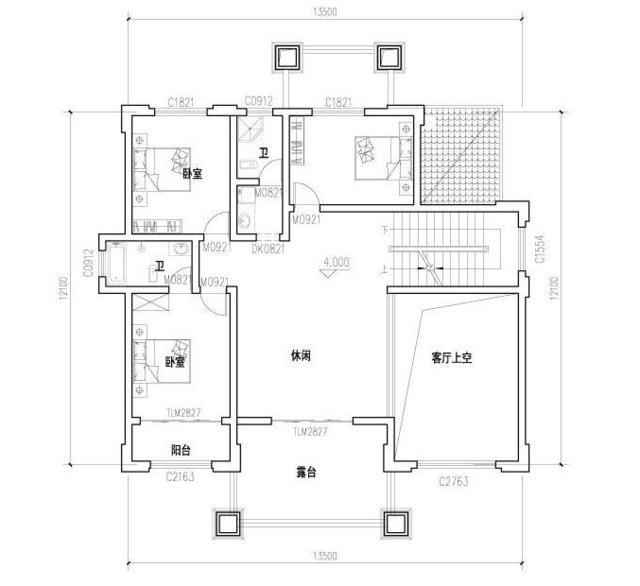 2款三層別墅設(shè)計(jì)圖，都帶露臺(tái)，尤其第二款，豪華無比