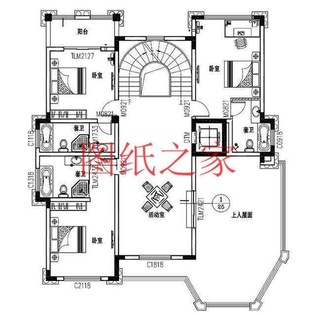 6款豪華時尚農(nóng)村三層別墅設(shè)計圖，戶型好到?jīng)]得挑