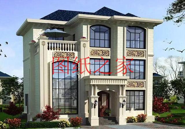 6款豪華時尚農(nóng)村三層別墅設(shè)計圖，戶型好到?jīng)]得挑