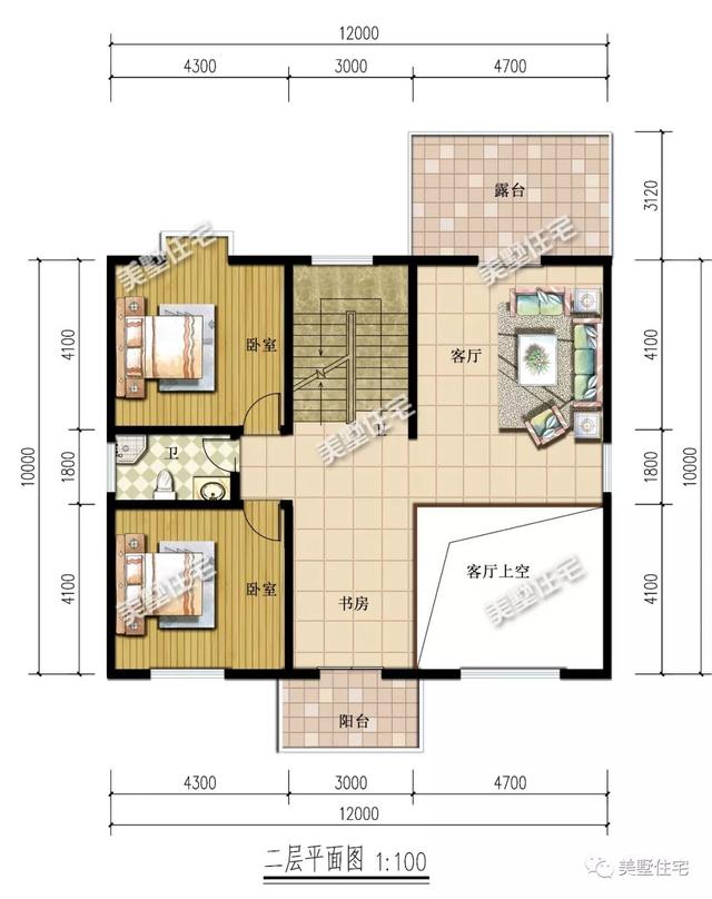 5款三層別墅設(shè)計圖，客廳挑空設(shè)計，既大膽又新穎