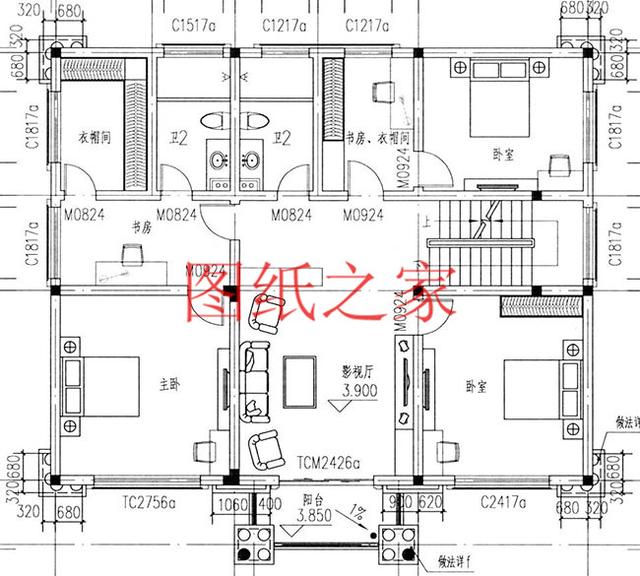6套三層別墅設(shè)計(jì)圖，端莊大氣，氣勢(shì)恢宏！