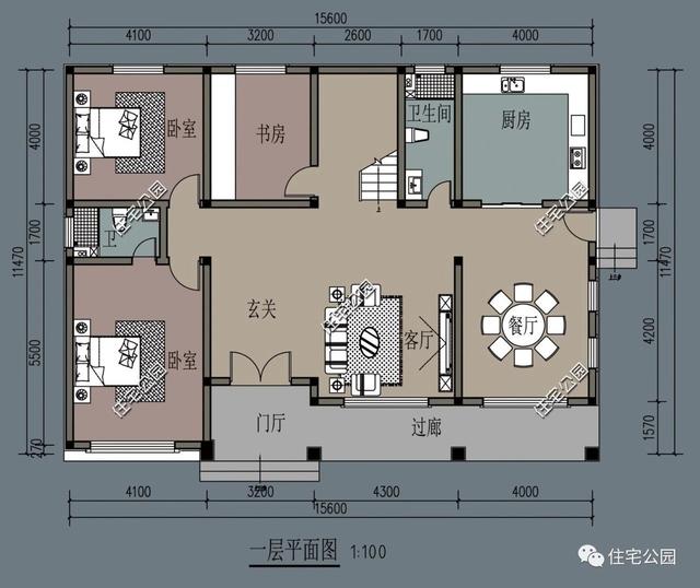兩層別墅設(shè)計(jì)圖，經(jīng)濟(jì)實(shí)用，外型美觀，布局合理。