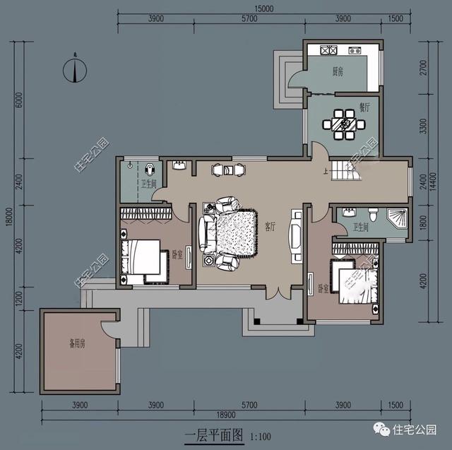 兩層別墅設(shè)計(jì)圖，經(jīng)濟(jì)實(shí)用，外型美觀，布局合理。