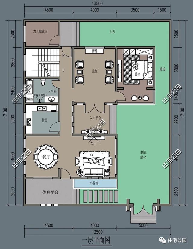 兩層別墅設(shè)計(jì)圖，經(jīng)濟(jì)實(shí)用，外型美觀，布局合理。