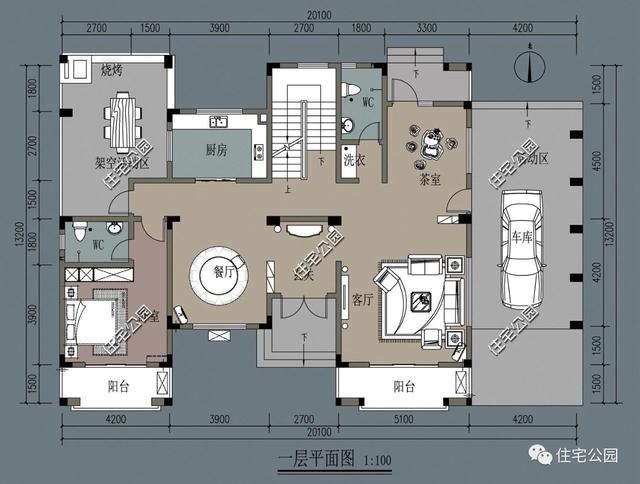 兩層別墅設(shè)計(jì)圖，經(jīng)濟(jì)實(shí)用，外型美觀，布局合理。