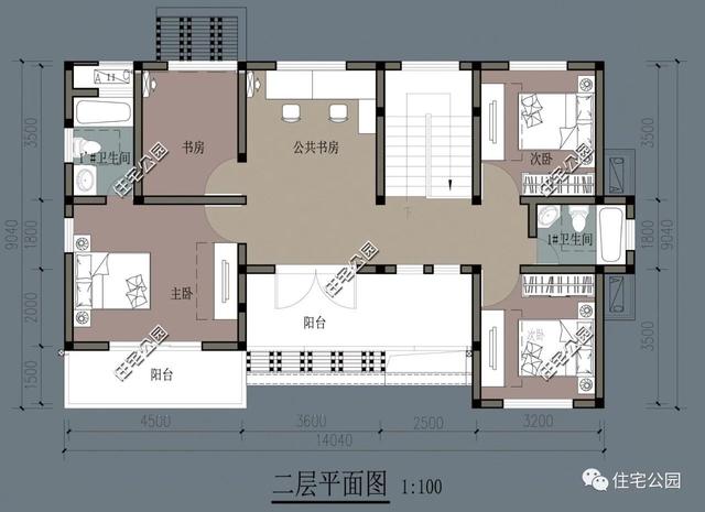 兩層別墅設(shè)計(jì)圖，經(jīng)濟(jì)實(shí)用，外型美觀，布局合理。
