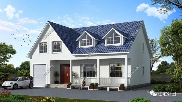 兩層別墅設(shè)計(jì)圖，經(jīng)濟(jì)實(shí)用，外型美觀，布局合理。