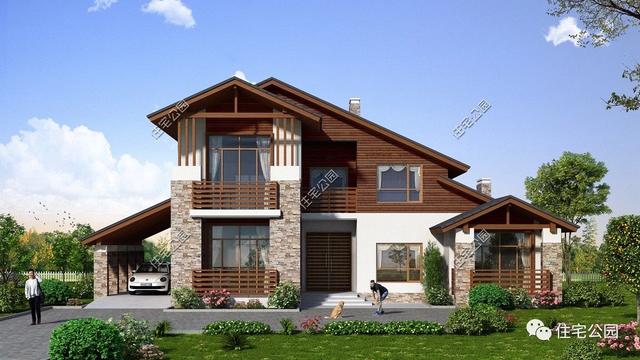 兩層別墅設(shè)計(jì)圖，經(jīng)濟(jì)實(shí)用，外型美觀，布局合理。