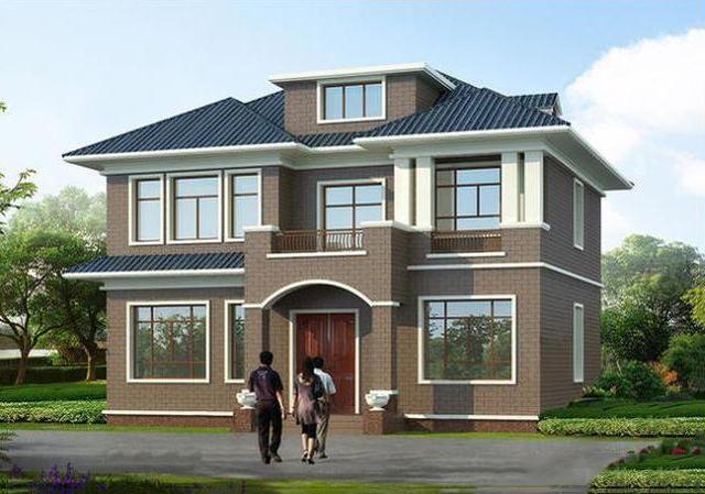 120平米的二層別墅設(shè)計圖，六室三廳帶閣樓很實用