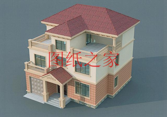 5套農(nóng)村三層別墅設(shè)計(jì)圖，主體造價(jià)低廉，值得推薦！