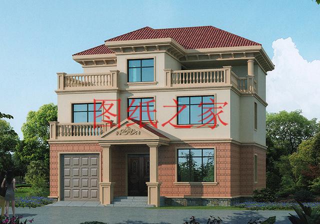 5套農(nóng)村三層別墅設(shè)計(jì)圖，主體造價(jià)低廉，值得推薦！