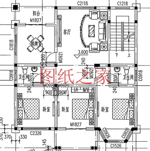 5套農(nóng)村三層別墅設(shè)計(jì)圖，主體造價(jià)低廉，值得推薦！