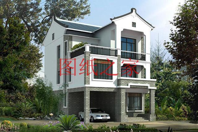 5套農(nóng)村三層別墅設(shè)計(jì)圖，主體造價(jià)低廉，值得推薦！