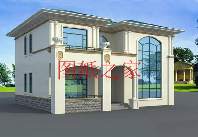 6套二層別墅設(shè)計圖，外觀美麗大方，經(jīng)濟實用型住宅。