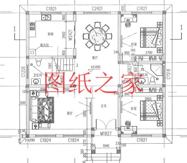 6套二層別墅設(shè)計圖，外觀美麗大方，經(jīng)濟實用型住宅。