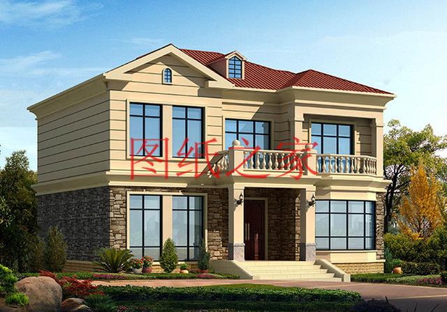 二層農(nóng)村自建房，外觀新穎獨特，您的建筑在村里獨一無二