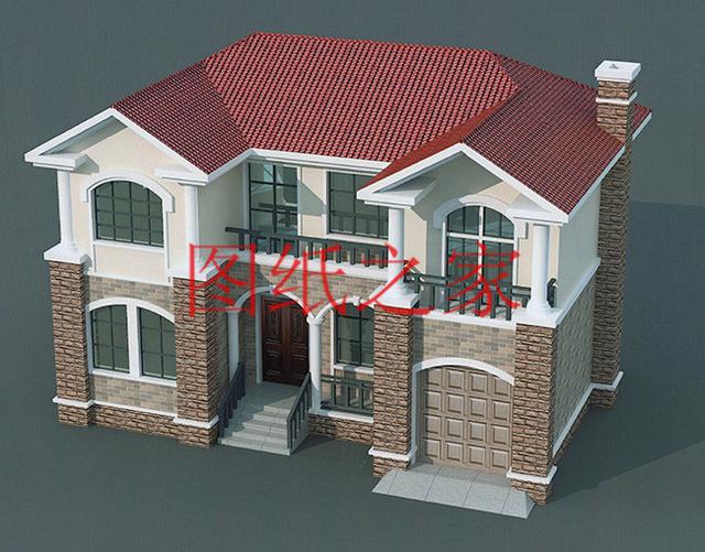 二層別墅設計圖，外觀新穎漂亮、布局科學合理，您的首選！