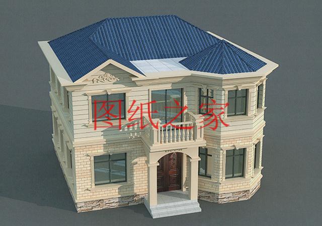 二層別墅設計圖，外觀新穎漂亮、布局科學合理，您的首選！