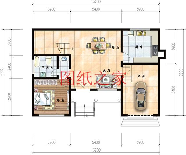 二層別墅設計圖，外觀新穎漂亮、布局科學合理，您的首選！